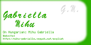 gabriella mihu business card